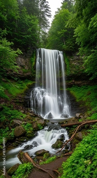 Fototapeta Emerald Veil Falls