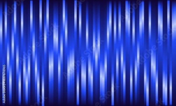 Fototapeta Abstract Digital Blue Stripes Background with Vertical Gradient Lines