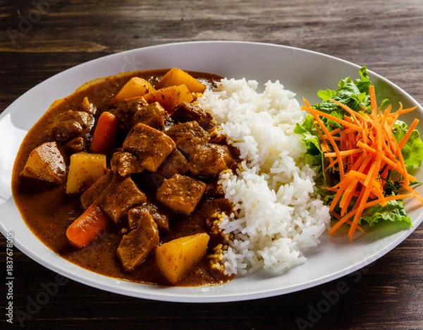 Fototapeta 具沢山のカレーライス