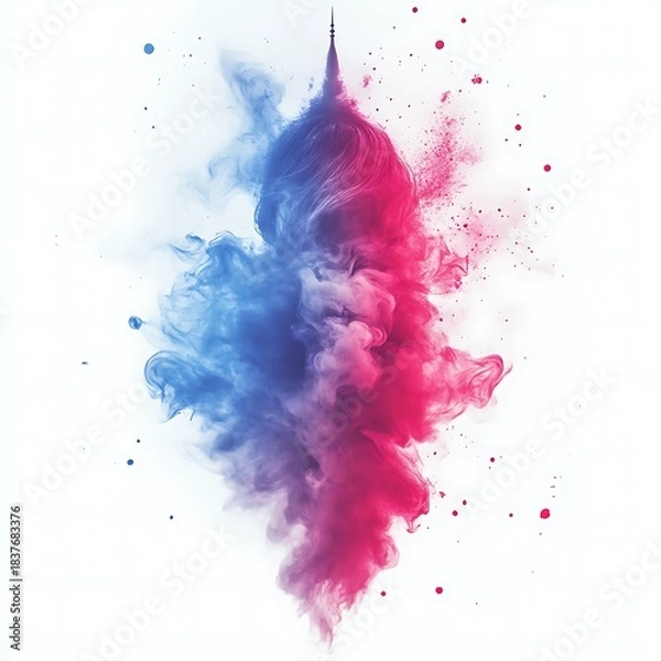 Obraz Vibrant color explosion in abstract form