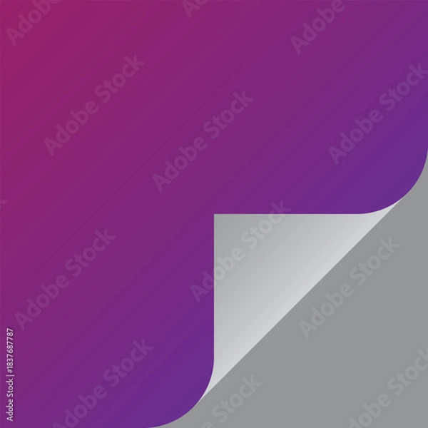 Obraz Rounded Corner Reveal Design 