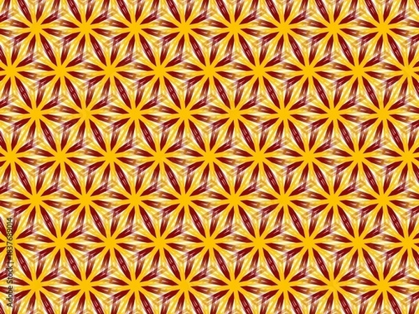 Obraz pattern of orange and brown elements.