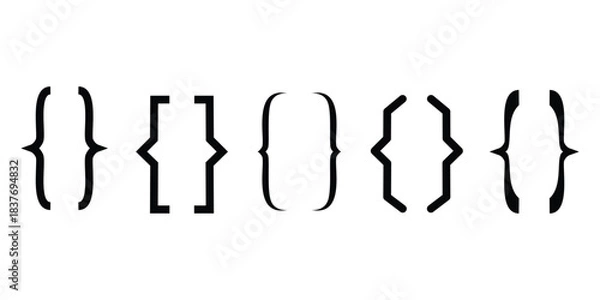 Obraz Simple different bracket set