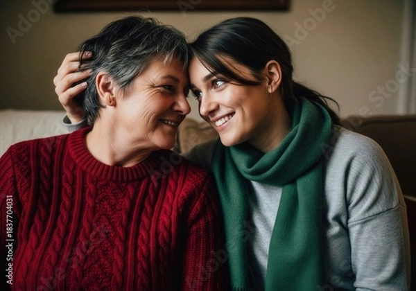 Obraz A Loving Glance Shared Between Mother And Daughter