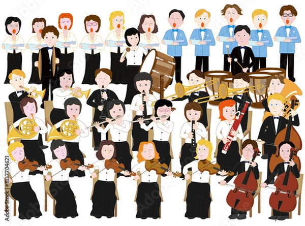 Fototapeta オーケストラのコンサート