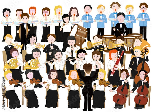 Fototapeta オーケストラのコンサート