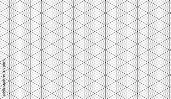 Obraz Isometric grid pattern