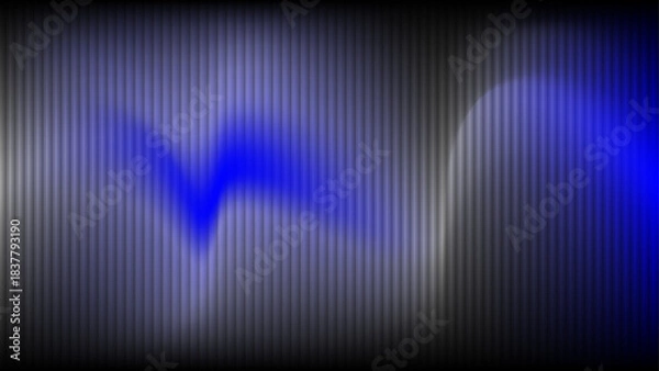 Fototapeta Abstract Blue and Gray Motion Gradient Background, Ribbed Glass Effect, Vector Illustration