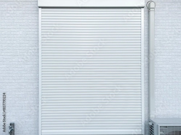 Obraz おろした住宅の窓シャッター	
