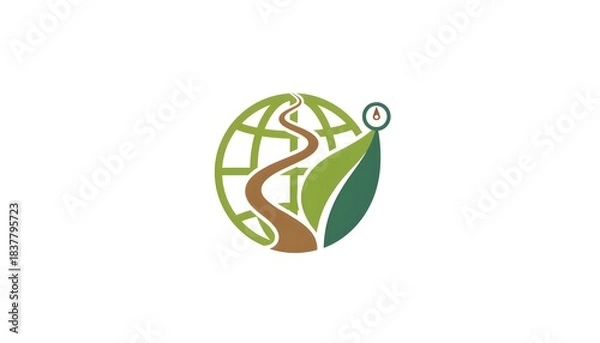 Fototapeta Global Sustainability and Growth A Path Towards a Greener Future with Environmental Awareness