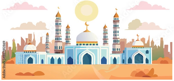 Obraz vector illustration of a mosque