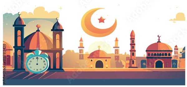 Obraz vector moeque mahal agra india