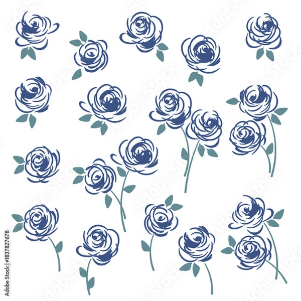 Obraz Abstract flower material ideal for textile design,