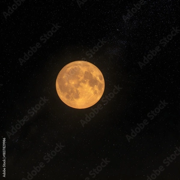 Obraz Luna Llena Dorada