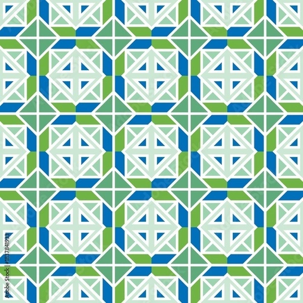 Obraz pattern, seamless, vector, texture, design, geometric, wallpaper, color, illustration, triangle, decoration
