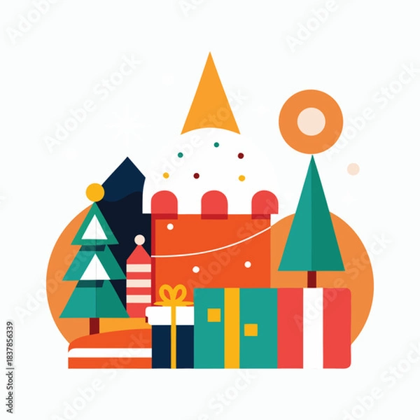 Obraz Creative New Year Celebration Artwork