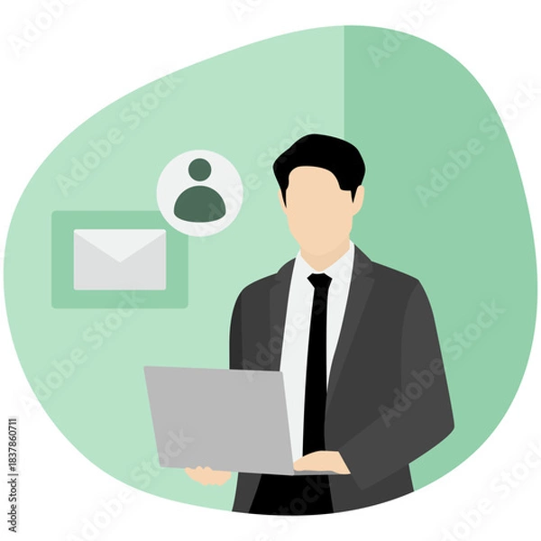 Obraz Business Administration Illustration