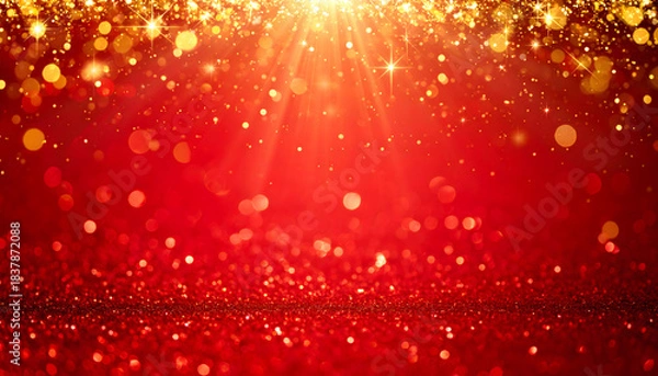 Obraz 赤と金の華やかな背景用画像