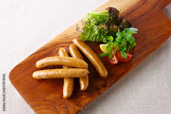 Obraz 油で炒めた無えんせきウインナー