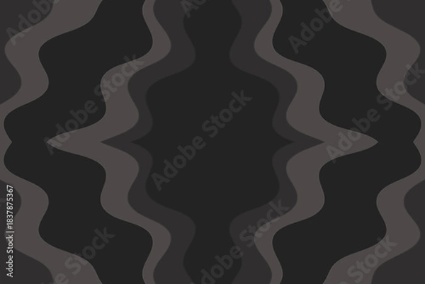 Fototapeta Abstract illustration with dark waves. Waves wallpaper.