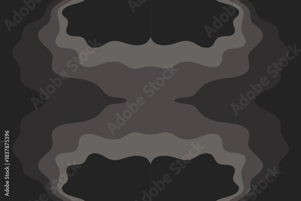 Fototapeta Abstract illustration with dark waves. Waves wallpaper.