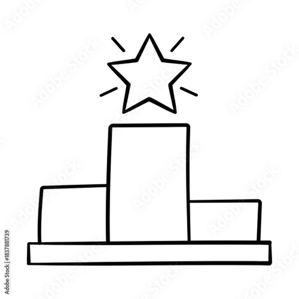 Obraz Star podium