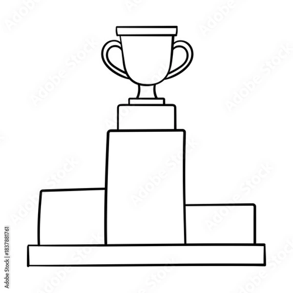 Obraz Trophy podium