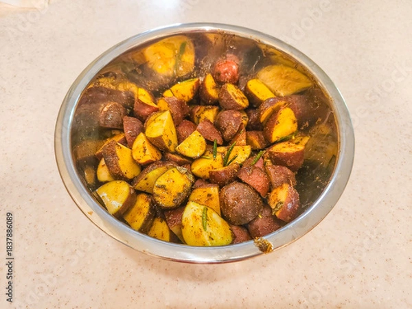 Obraz Roasted Potatoes in a Bowl