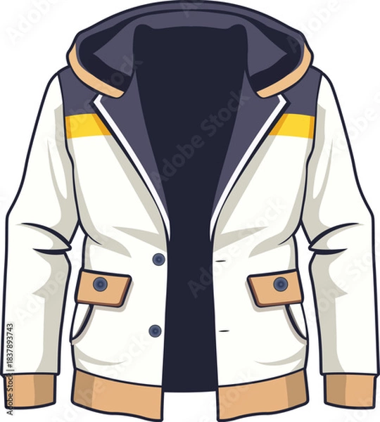 Obraz vector illustration of a  jacket