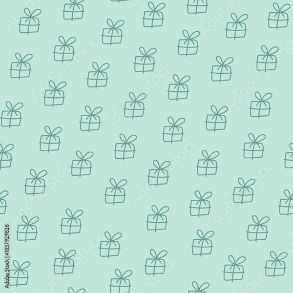 Obraz Hand drawn boxes seamless pattern