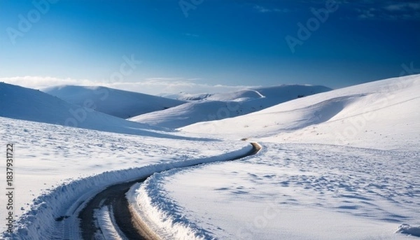 Obraz ski track in the alps