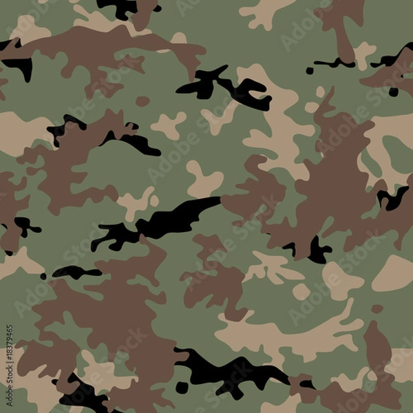 Fototapeta Army military camouflage seamless pattern