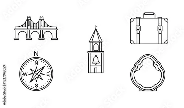 Fototapeta Generic abstract vector graphic placeholder for digital design