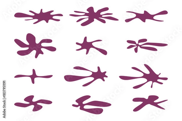 Fototapeta This is a modern blue blob water drop shape image, suitable for modern graphic design, watercolor effects, splashes, curves, backgrounds, posters, banners, flyers, advertisements, comics.