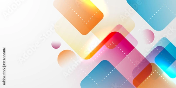 Obraz Modern geometric vector illustration design, abstract background.