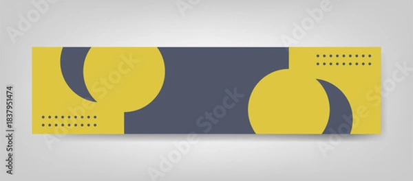 Obraz Minimal Geometric LinkedIn Banner Background