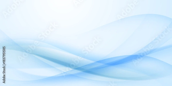 Obraz Blue waves abstract background, modern design, vector illustration