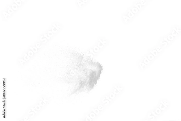 Obraz a white flying snow on the transparent background