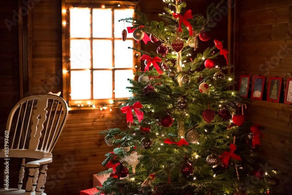 Obraz Sapin de Noël décoré