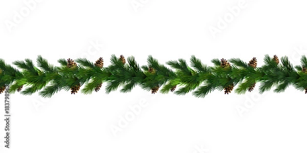 Fototapeta Vector Christmas Border