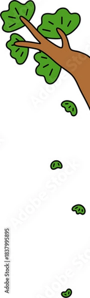 Obraz 소나무 나뭇잎 라인드로잉