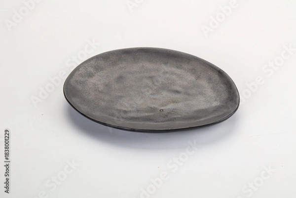 Obraz Empty clean color plate dishware