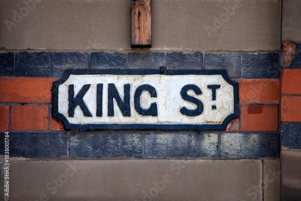 Obraz King Street in Nottingham, UK