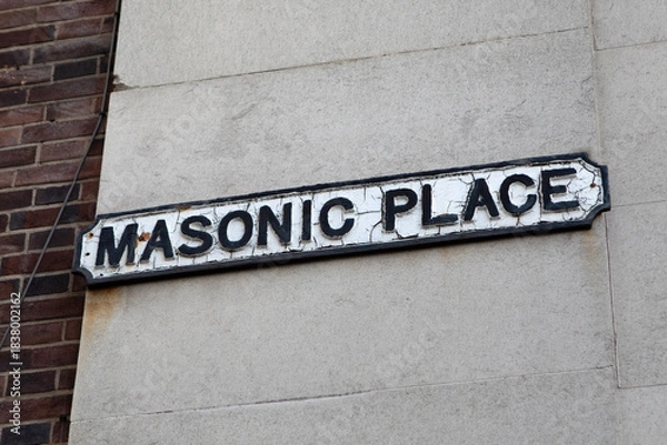 Obraz Masonic Place in Nottingham, UK