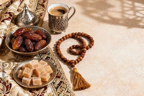 Obraz Ramadan Dessert and Sweets Illustration