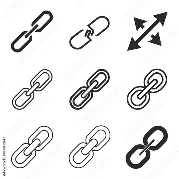 Obraz set of paper clips