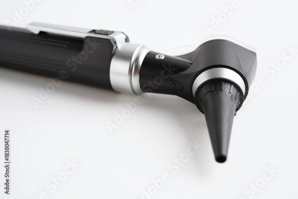 Obraz Otoscope for audiologist or ENT doctor use otoscope checking ear and treate hearing loss problem.
