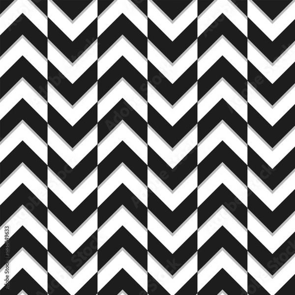 Obraz Checkered Arrows Pattern. Vector. Race Flag Arrows Pattern.