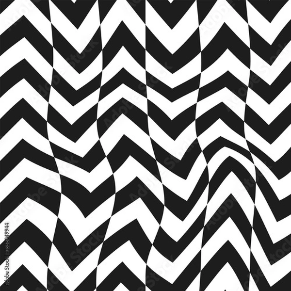 Obraz Checkered Arrows Pattern. Vector. Race Flag Arrows Pattern.