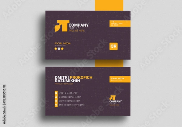 Obraz Business Card Template For Company